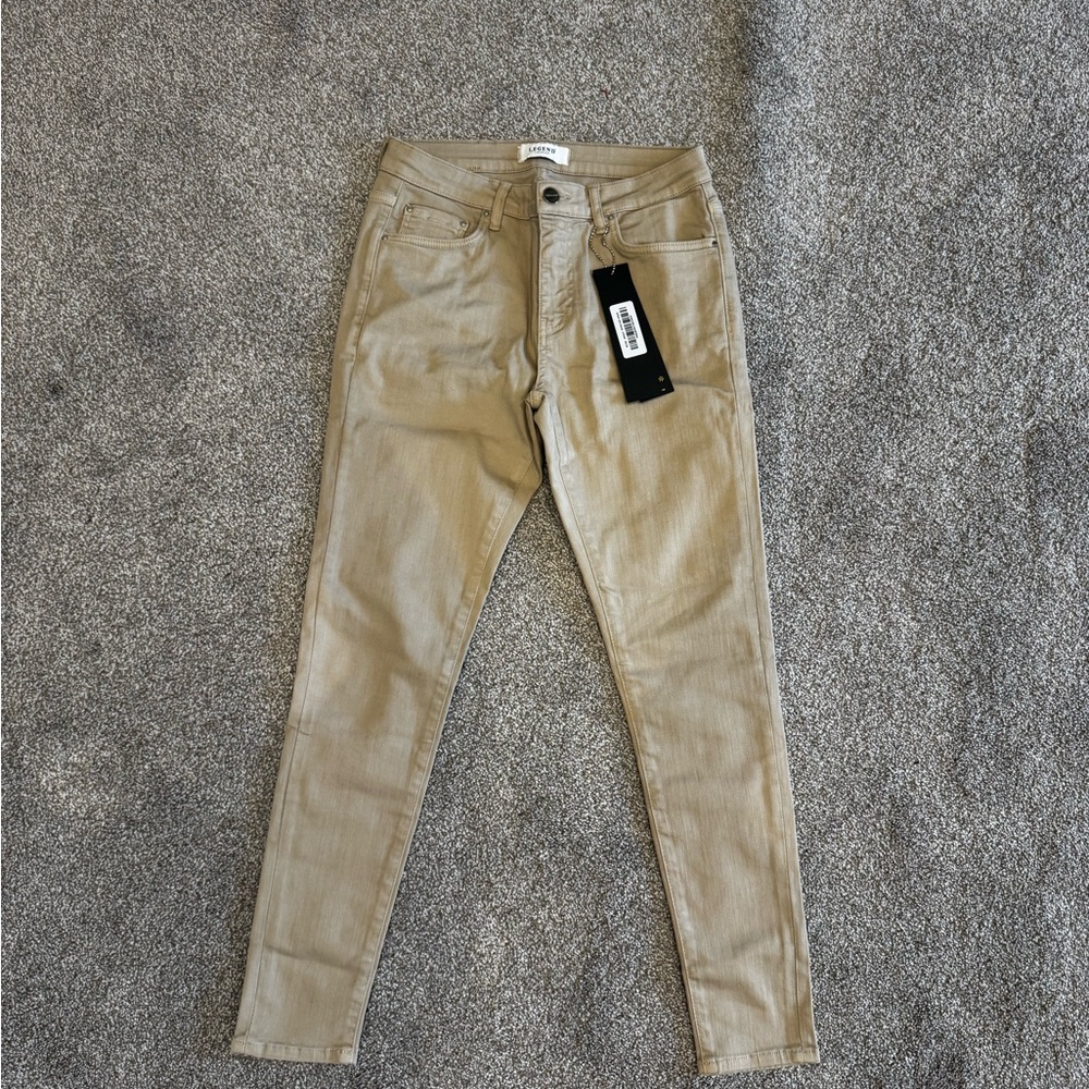 Men's Skinny Jeans in Tan